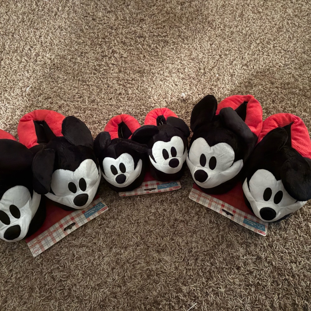 Mickey Mouse Plush slipper Set